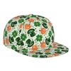 Happy St Patrick's Day Irish Leaf Clovers Print Baseball Cap Adults Adjustable Snapback Caps Men Women Flat Bill Brim Hats