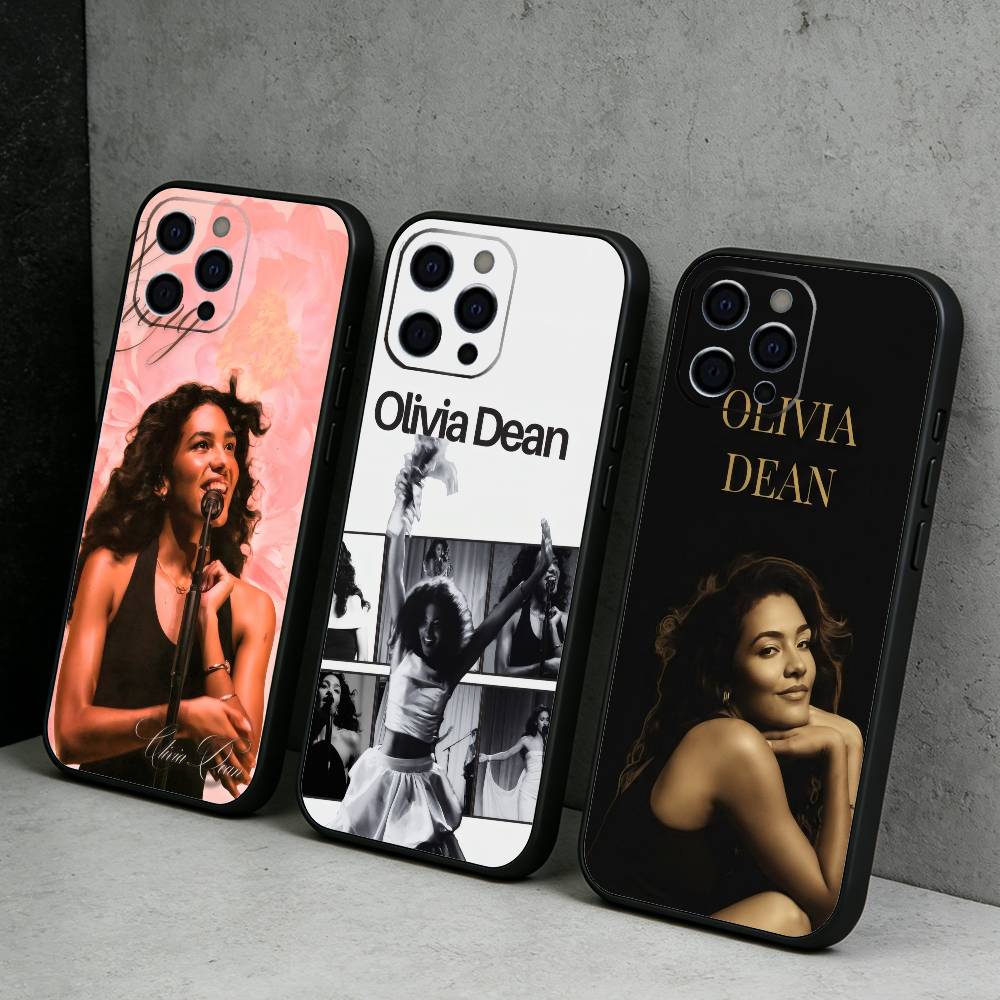SO EASY O-Olivia D-Dean Singer Phone Case For iPhone17,16,15,14,13,12 Plus,Max Soft Silicone Black Cover