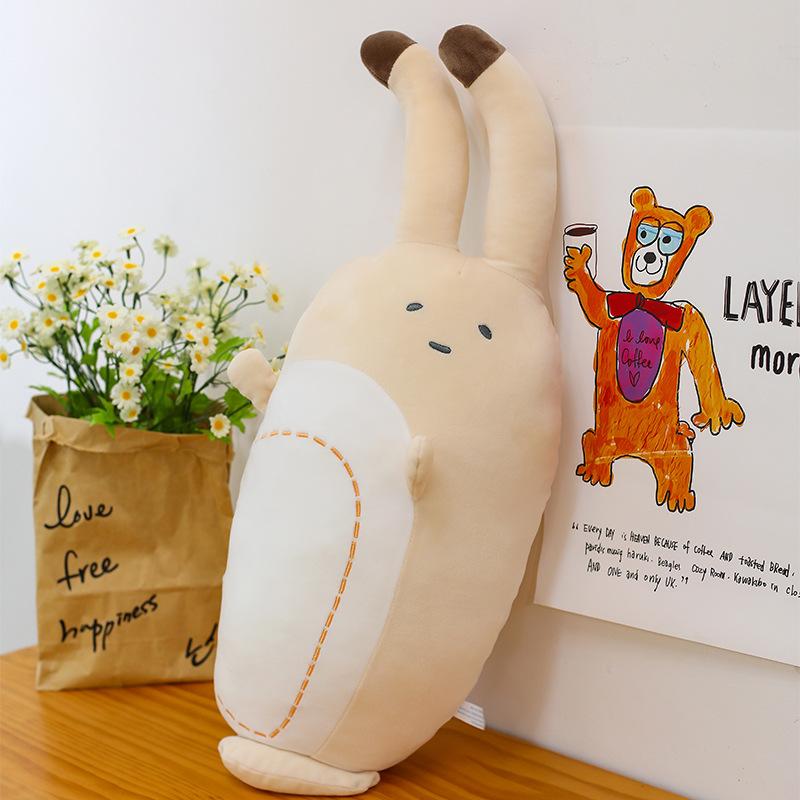 Clam Throw Pillow Long Doll Plush Toy Doll Girl Sleeping Leg Throw Pillow for Girl Birthday Gift