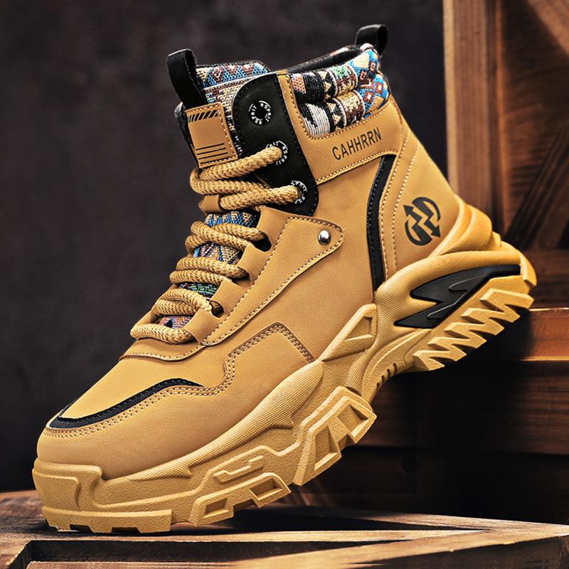 Fashion CYYTL Mens Boots Ankle Cowboy Combat Winter Tactical Motorcycle Chelsea Leather Casual Shoes Work Outdoor Hiking Designer Luxury