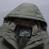 Men's Mid-Length Plus Velvet Thick Cotton Winter Jacket