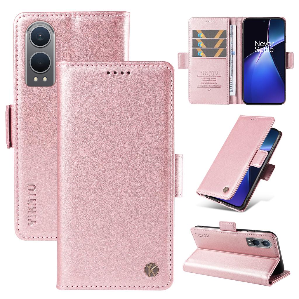 YIKATU YK-003 For OnePlus Nord CE4 Lite 5G/Oppo K12x 5G (China) Case Card Holder Stand Leather Phone Cover