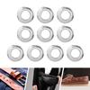 10 Pcs Round Eyelets 1300CMm Inner Diameter Alloy Eyelets Kit for Clothing Pants Luggage Hat Belt Shoes