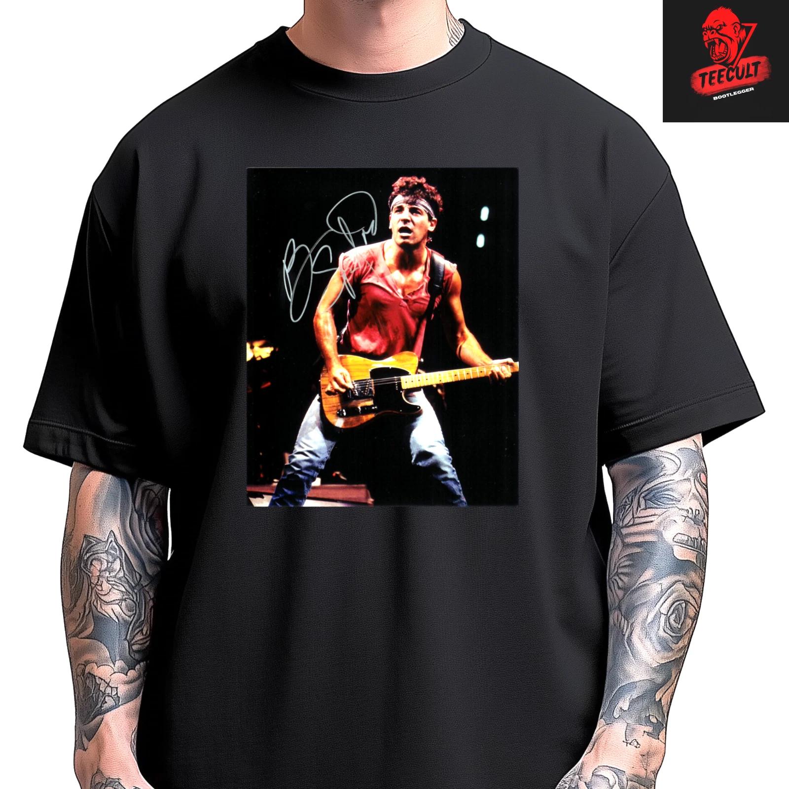 Men s and Women s T-shirts Bruce Springsteen Classic Rock Tee Unisex Heavy Cotton XXXXL