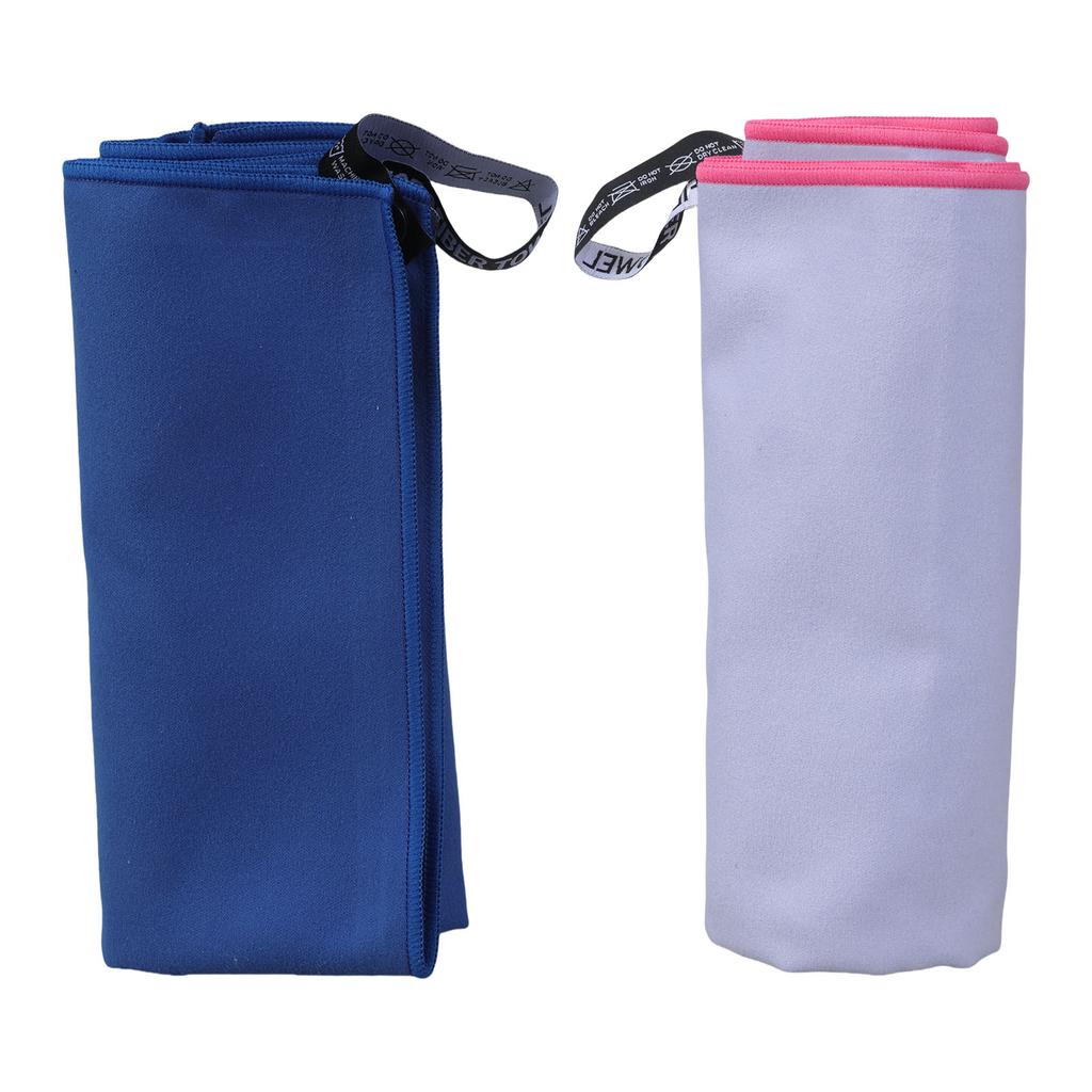 Double Sided Bath Towel High Absorbency Microfiber 40x60cm Fast Dry Washcloths for Travel Gym