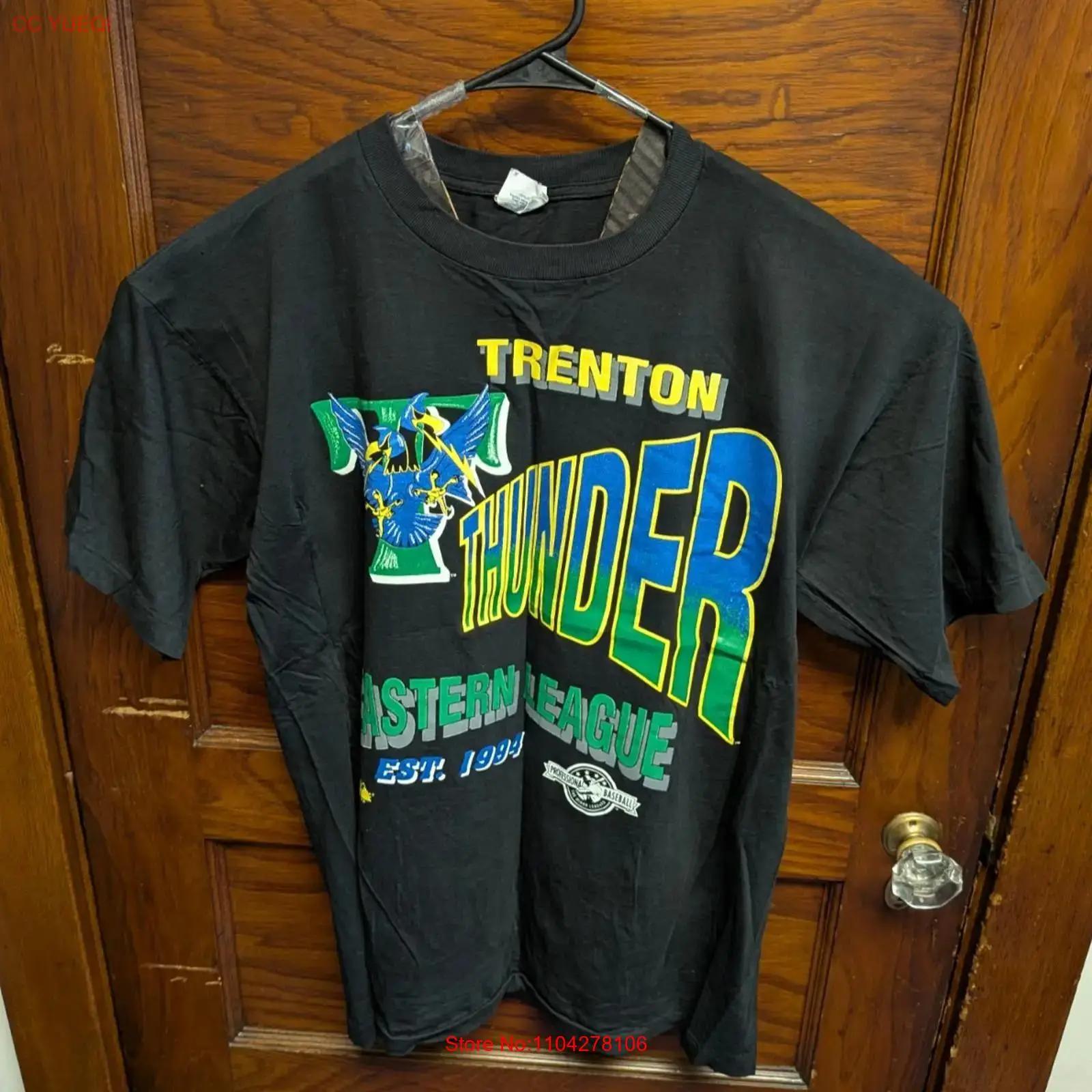 

Vintage 90s Majestic Trenton Thunder Rap T Shirt XL RARE NJ Minor League vintage Washed Breathable Casual Versatile Slightly S разноцветный