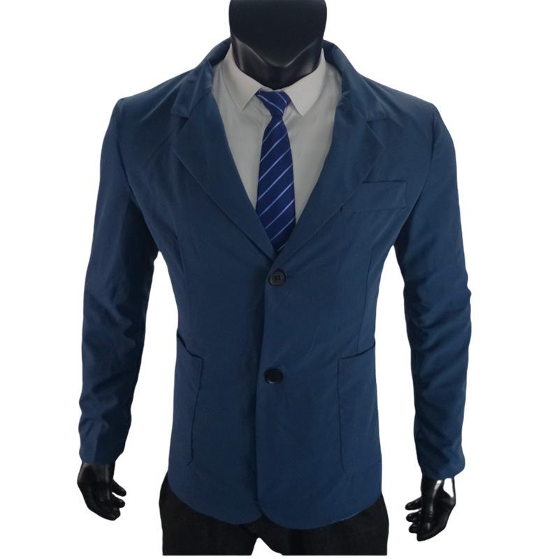 European Casual Men's Plus Size Cardigan Suit - Japanese Korean Style Formal Jacket