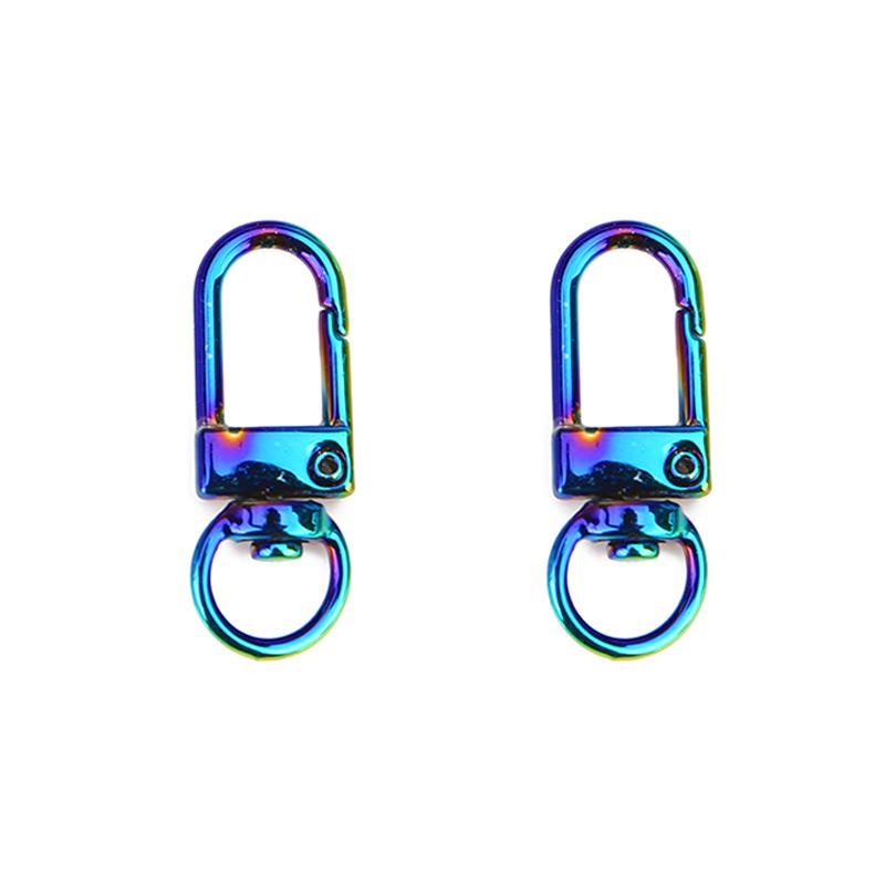

10pcs Metal Alloy Rotating Keyrings Key Chains 3.2cm Lobster Clasps Buckle Hooks Key Ring Keychain Accessories Jewelry Making