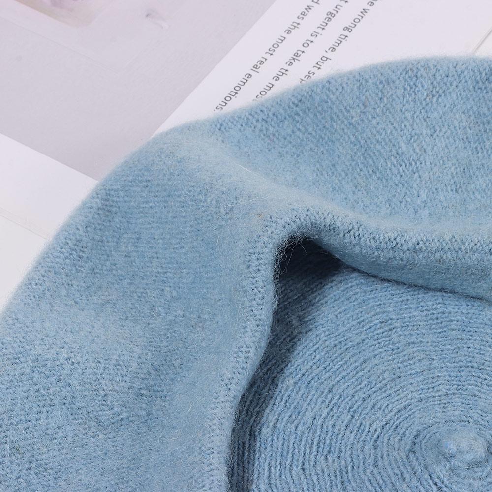 Women Girls Beanie Baggy Flat Cap Hat Felt Berets Autumn Beret Hat Wool Beret Cap