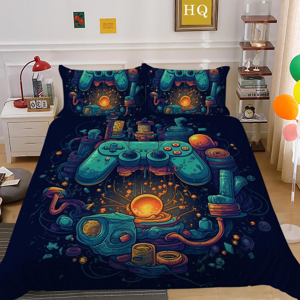 Housse de couette 3D à la mode, couvre-lit de maison, taille Queen, costumes, housse de couette douce, ensembles de literie de luxe