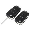 3 Buttons Black Replacement Key Remote Fob Shell Case No Chip with Uncut Car Flip Key Fit for 2009,Opel,Vauxhall,Opel,ZafiraGood product
