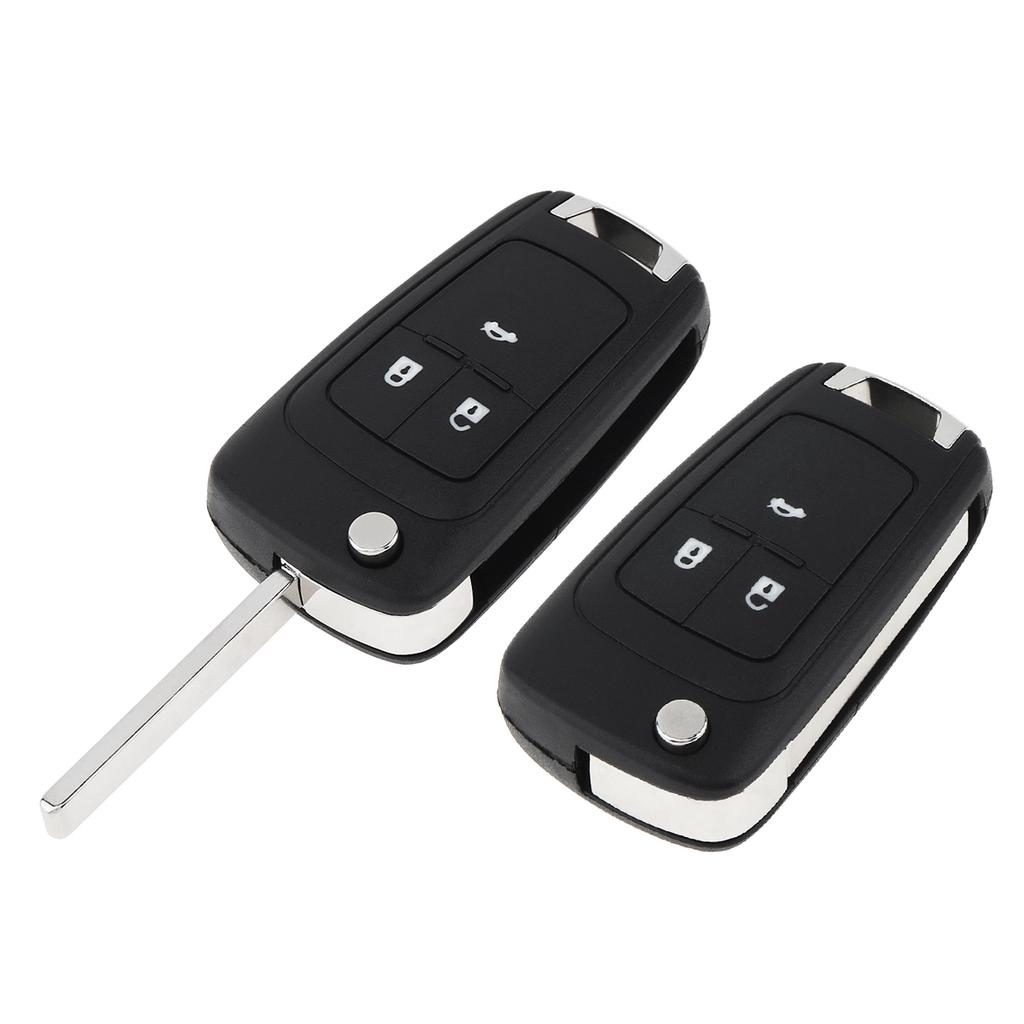 3 Buttons Black Replacement Key Remote Fob Shell Case No Chip with Uncut Car Flip Key Fit for 2009,Opel,Vauxhall,Opel,ZafiraGood product