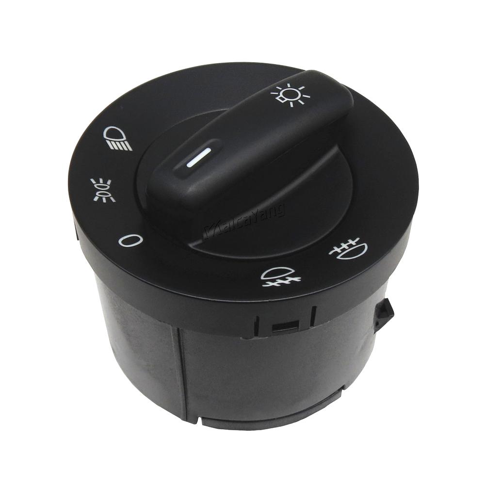 High Quality Headlight Switch Fog Lamp Switch Knob 1K0941431Q For VW Caddy III 2004-2015 Golf 2003-2009 Jetta Passat TouranSwitches Seat 3