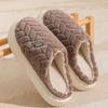 New thickened cotton slippers women's autumn and winter home warm non-slip piled thick bottom couple cotton mop