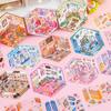 Miniature Scene 3D Diorama Stickers Creative Visual Stacking Cartoon Scene Sticker Diy Toys For Children Creative Handmade Decal
