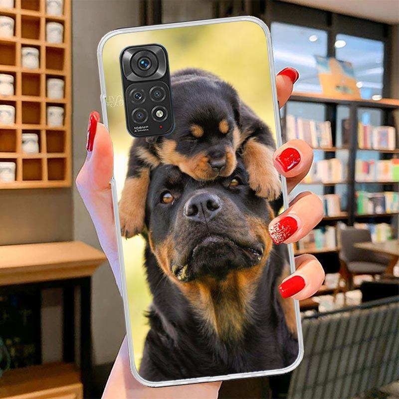 Rottweiler Dog Cover Phone Case For Xiaomi Redmi Note 15 14 13 12 11 10 Pro Plus 14S 12S 11S 11T 11E 10S Soft Fundas Shell Redmi