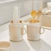 Plastic Double Layer Chopsticks Cage Detachable Large Capacity Cutlery Drain Rack Drainage with Handle Cutlery Organizer Kitchen