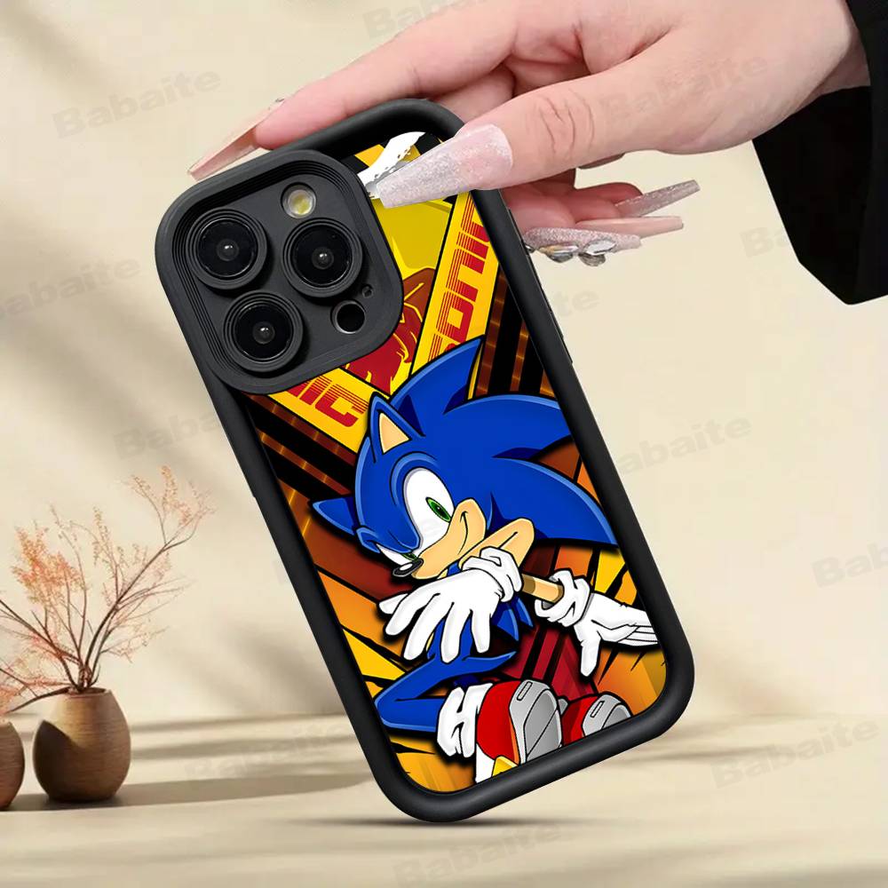 S-SonicS Anime Phone Case For IPhone 17 16 15 14 13 12 11 Pro Max Anti Drop Soft Cover