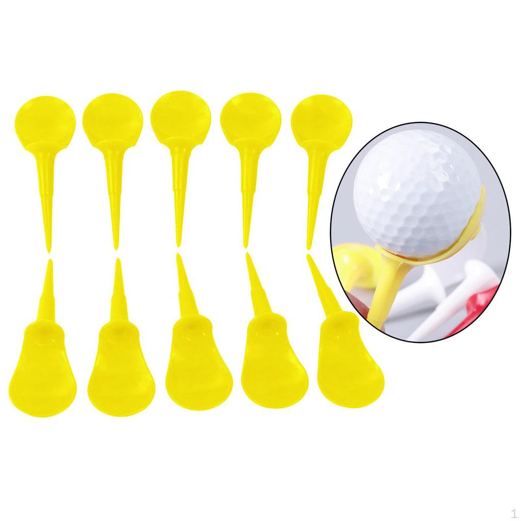 Pack of 10 golf professional tees Plastic tees, Golfing Yellow