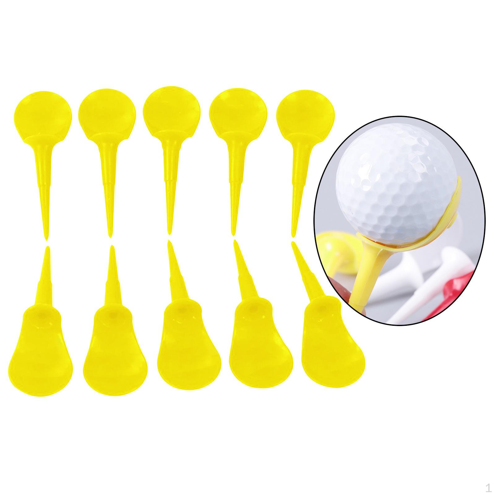 Pack of 10 golf professional tees Plastic tees, Golfing Yellow