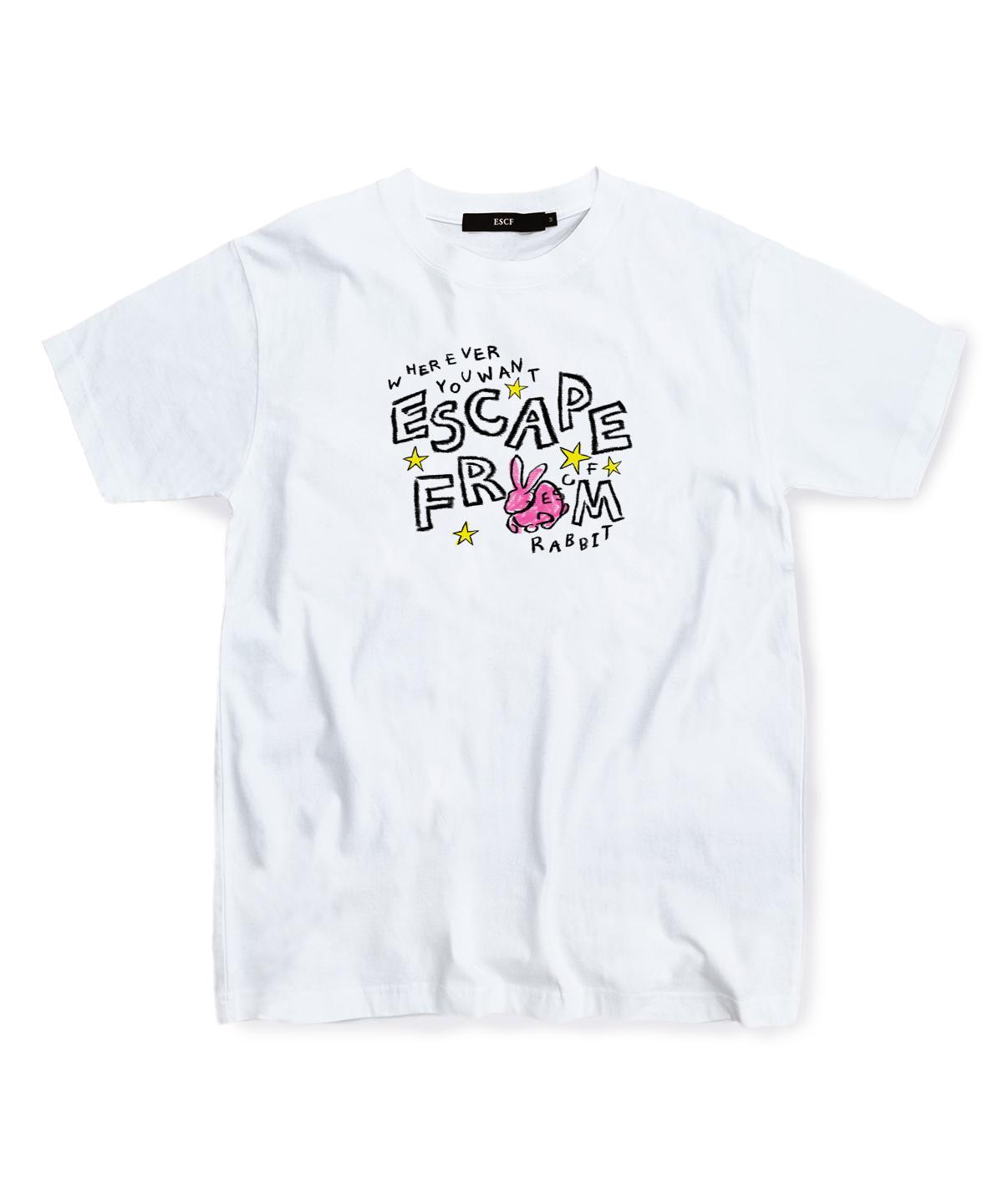 Escape From Crayon Rabbit T-Shirt White L