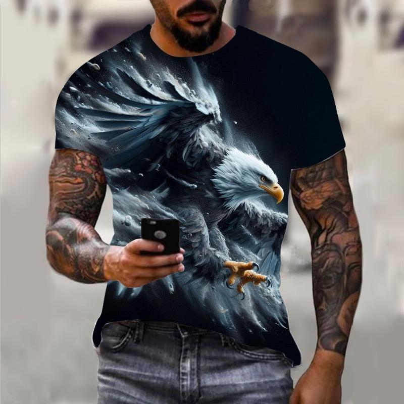 Boxing Dog 3D Print T Shirt Men's Cool Arena Breathable Short Sleeve T Shirts Personality Fashion