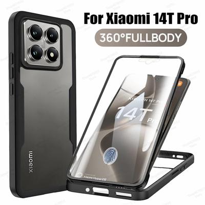 360 Full Cover Silicone Phone Case For Xiaomi 14T 13T 12T 11T 14 13 12 11 Pro 14 Ultra Shockproof Cover For Xiaomi 13 12 11 Lite