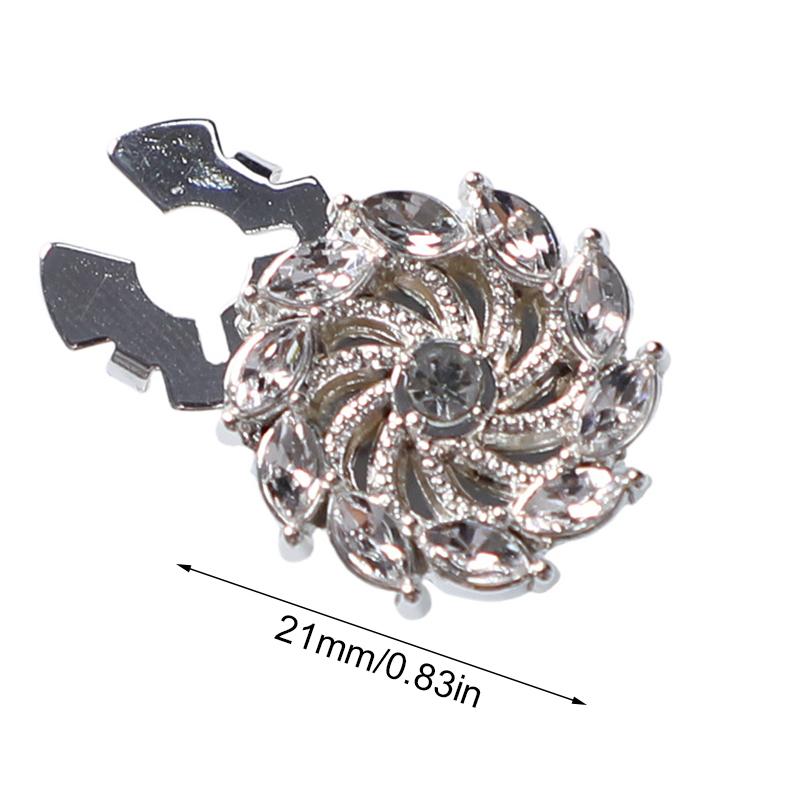 1PC Luxury Fashion Clothing Closures Alloy Swan Rhinestone Button Originality Swan Rhinestone Button Set Alloy Button