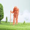 1:64 Scale Unpainted Human Figures, Resin Climbing DIY Crafts, Mini Action Figure for
