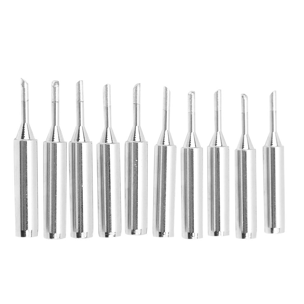 10Pcs Solder Iron Tip Brass Internal Heating  Free Soldering Iron Conical Tip