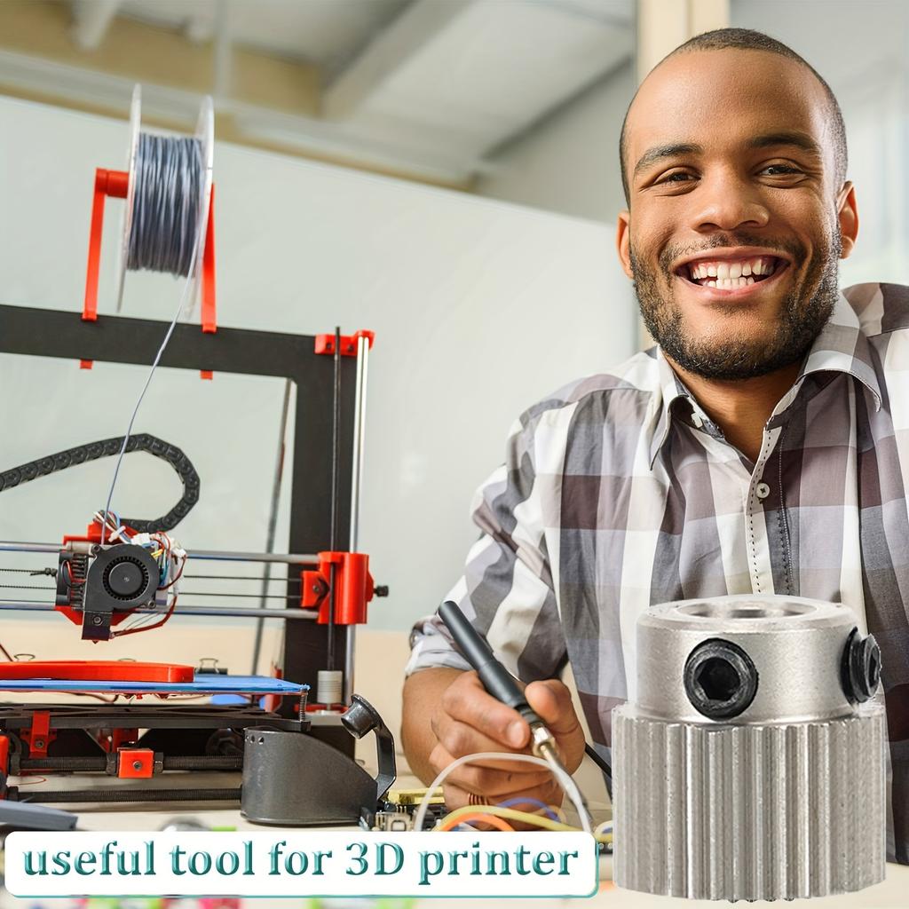 5 - Piece Set of 36 - Tooth Stainless Steel Extruder Gears - 3D Printer Parts Drive, Compatible with CR - 10,CR - 10S, S4, S5, Ender 3 and Ender 3 Pro