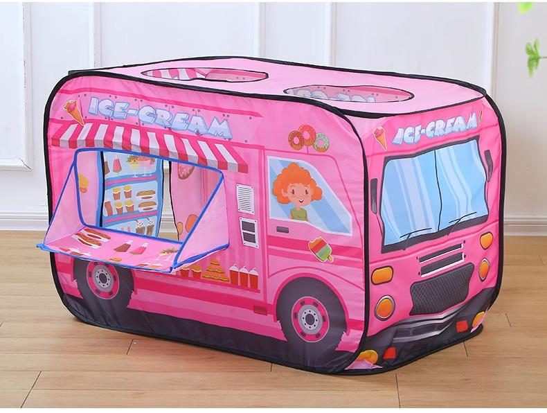 Kids' Indoor Car Tent Playhouse - Foldable Baby Pool & Play Space