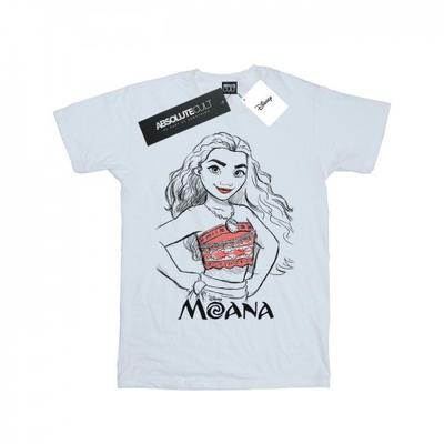Girls Moana Sketch Cotton T-Shirt