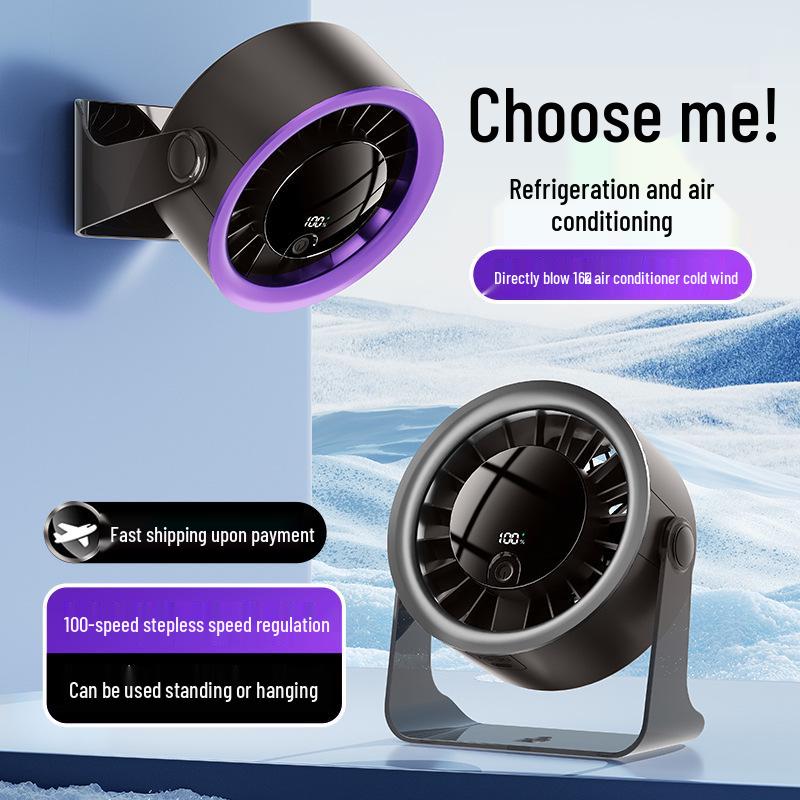 USB Multi-Functional Desktop and Wall-Mounted Fan for Home, Office, and Dormitory