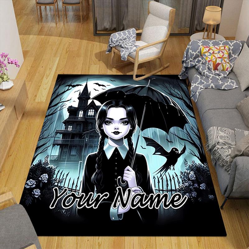Custom 1Pc Moonlit Gothic Portrait Rug Office Carpet Indoor Outdoor Entrance Doormat Nonslip Soft And Comfortable Living Room D2915376