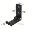 1pcs Heavy-Duty Aluminum Alloy Folding Coat Hooks – Wall-Mounted, Rust-Resistant, for Coats, Towels, Hats, Bags, Gear
