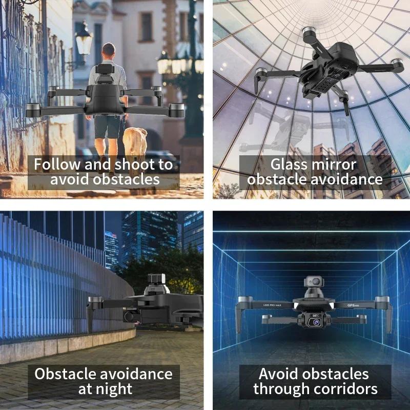 L500 PRO MAX Drone 4K Professional HD Dual Camera UAV 360° Obstacle Avoidance Brushless GPS 5G WIFI Drones FPV RC Quadcopter Toy