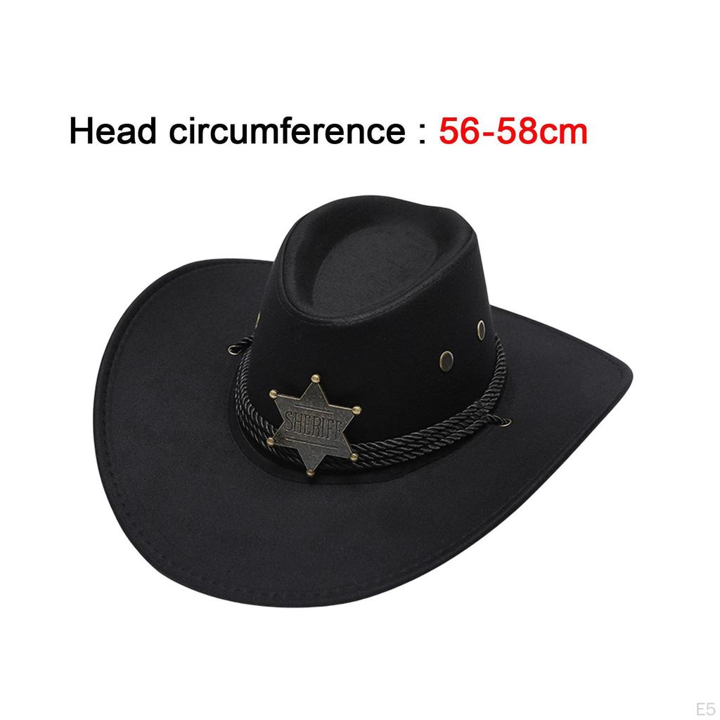 Classic Western Cowboy Hat - Stylish Sun Protection for Outdoor Adventures