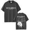 Anime Death Note Tshirt Yagami Light Graphic T Shirts Men Women Cartoon Manga Oversized Tshirts Mens 90s Vintage Streetwear