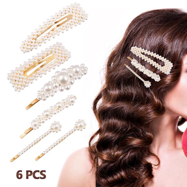2x Bridal Hair Snap Party Wear Hairstyling Pins Kids Pin Barrettes Clips Diamond