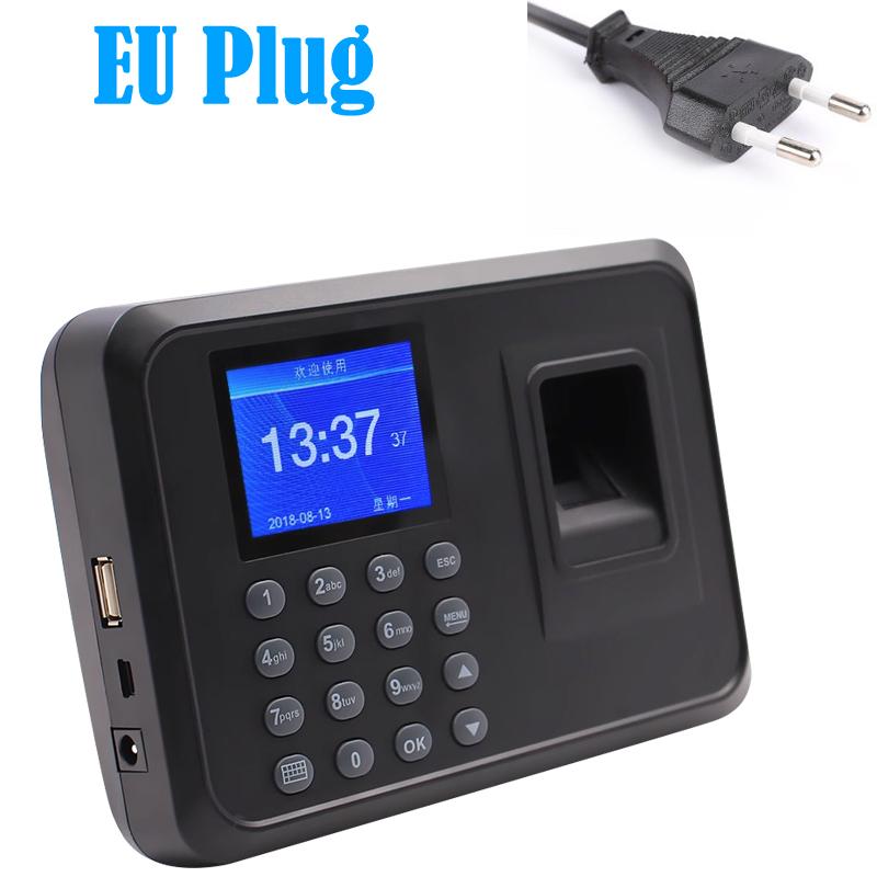 Biometric Fingerprint Attendance Machine Electric Time Clock USB Recorder with Offline Staff Data Management System