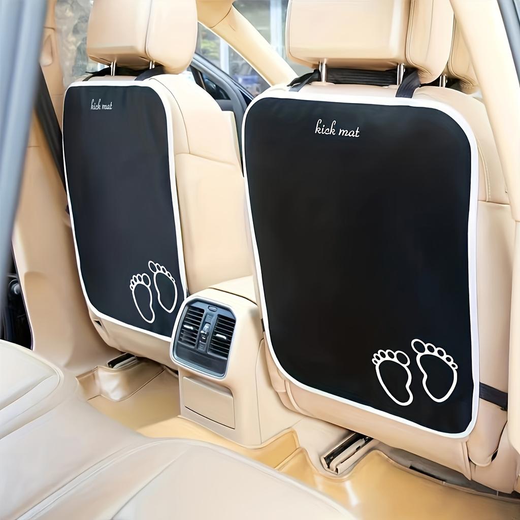 1/2pcs Car Seat Kick Mats Portable Waterproof Oxford Car Kick Mat Foldable Car Seat Protector for Back Seat Protection