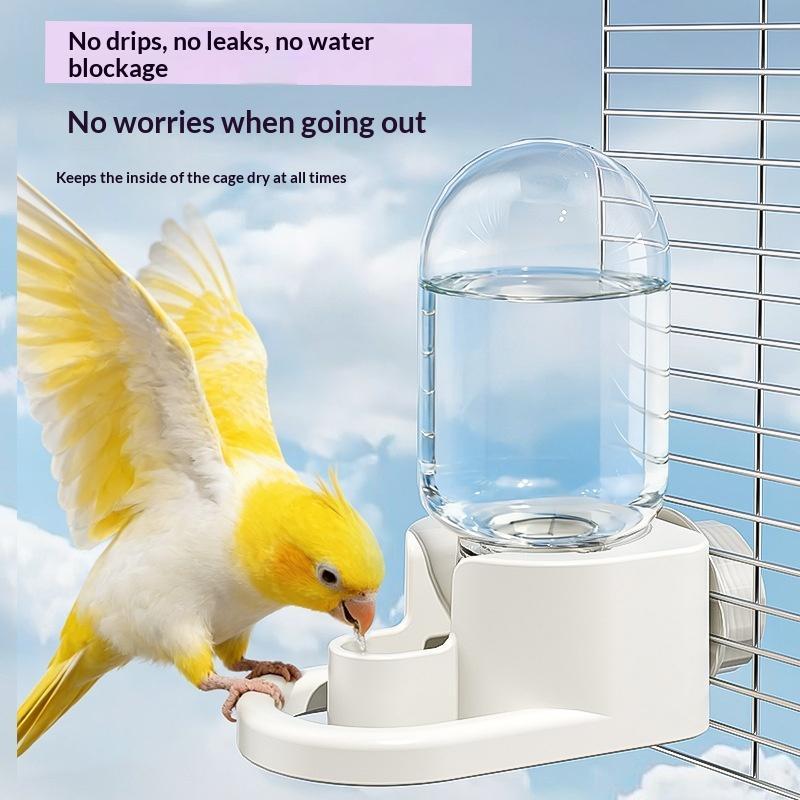 Automatic Bird Water Drinker Feeder Waterer Bird Cage Accessories For Parrot Canary Finch Home Daily Use