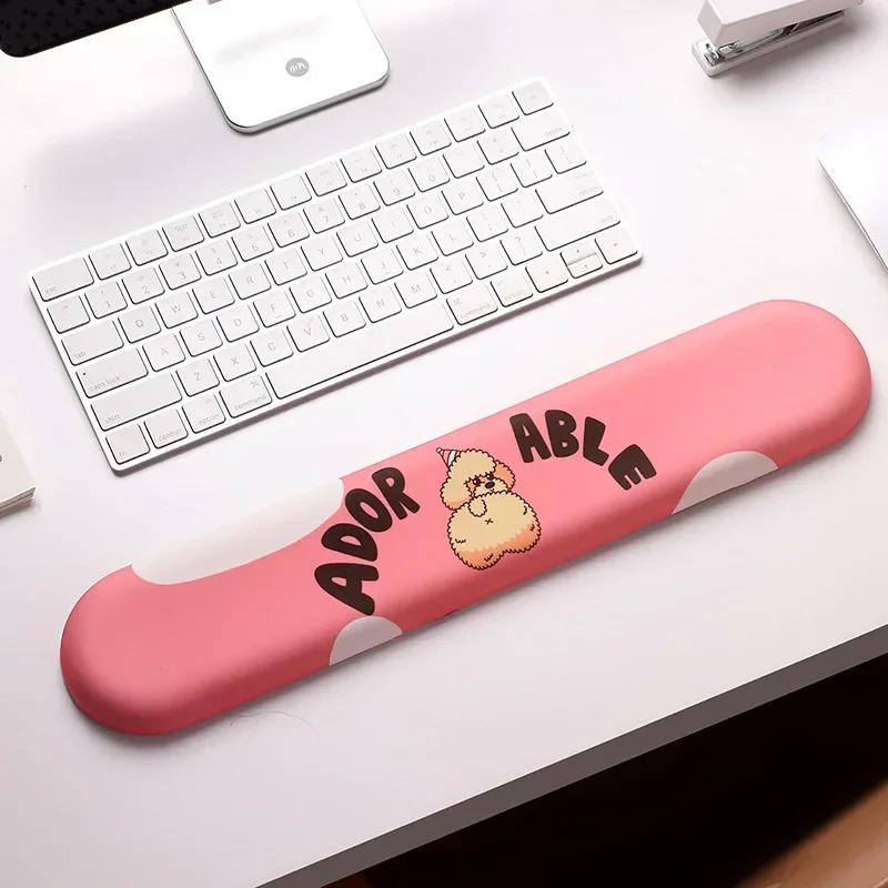 Anime Kawaii Mouse Pad Keyboard Wrist Rest Support Gel Silicone  Anti Slip 3D Cute Dog Computer Laptop Office Gaming Mousepad
