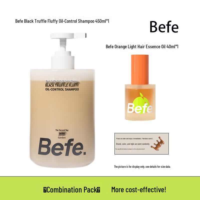 BeFe Black Truffle Volumizing Shampoo & Hair Oil Set