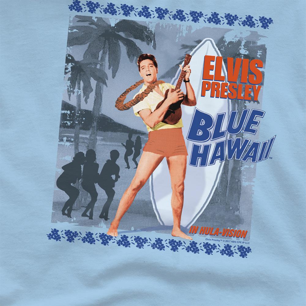 Elvis Presley Unisex Adult Blue Hawaii Poster T-Shirt