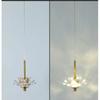 Modern Minimalist Luxurious Pendant Lamp Zen Crystal Lotus Light Creative Single Head Balcony Bedroom Bedside Led  Home Decor