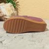 Sandalias de Deslizamiento Cómodas de Tacón de Bloque para Mujer Tallas Grandes, Zapatos Sencillos Fáciles de Poner