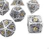 7 Piece Hollow DND Polyhedral Set Family Dragon Dungeon Entertainment Gifts Game