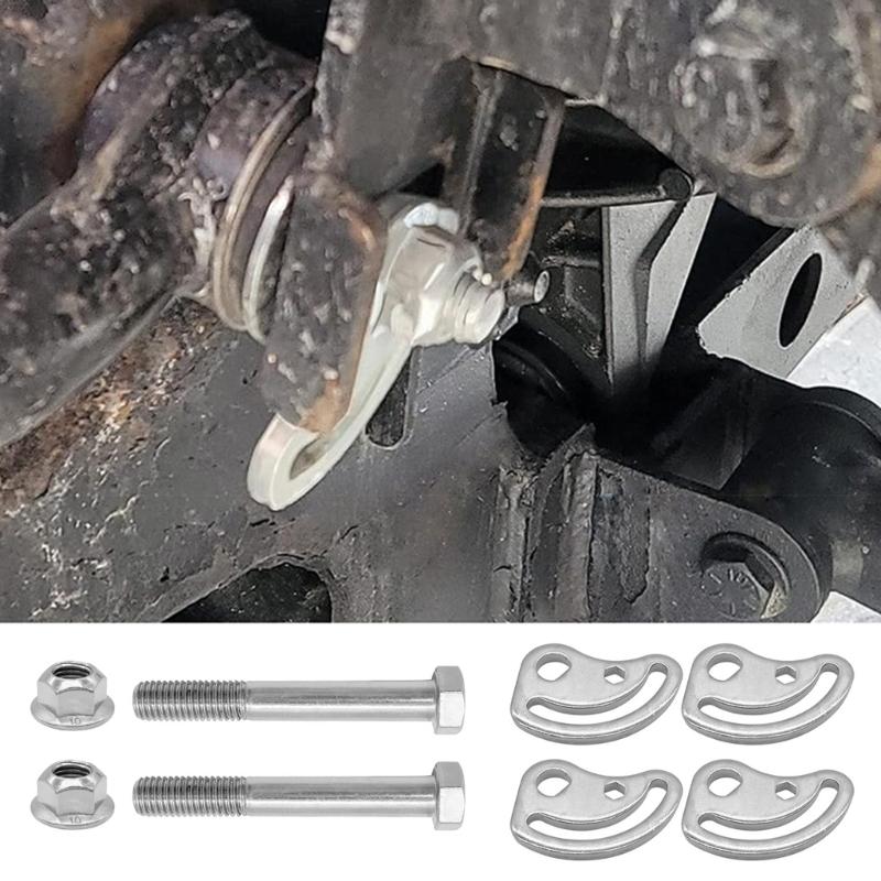 Upgrades Cambers Caster Adjusting Bolt set Steering Stability Improvement Metal Alignment Cambers set Quick Installation